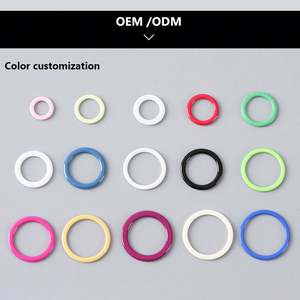 Anillo de sujetador recubierto de nailon y hebillas deslizantes accesorios de ropa interior para sujetador - Product Image 6