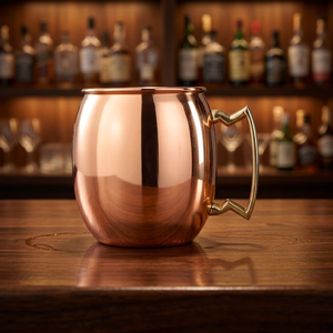 Factory Sale <b>Copper</b> Mug Brass Handle Glossy Finish Premium Design Gift <b>Cup</b> 16oz Eco-Friendly Custom Packaging for Sale Exporters - Product Image 4