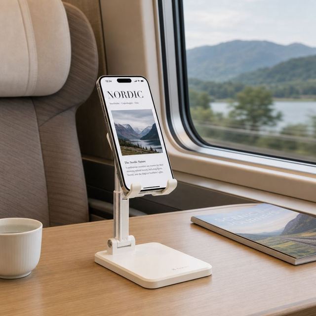Global Sourcing X1Pro Stable Foldable Phone Holder 16.8cm Adjustable Height Foldable Portable Universal Cell Phone Stand 2026