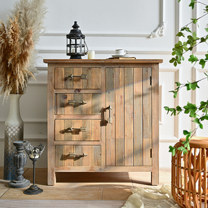 ART NEST Farmhouse <b>Rustic</b> Solid Wood Luxury Classic <b>Sideboard</b> Easy Assembly Home Furniture for Dining Living Room Hotel Home Bar - Product Image 1