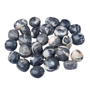 1-5 ס""מ טבעי שחור זברה אבן נפילה יין יאנג צ'אקרה איזון כיס אבן נפילה אבן חן ריפוי אבן דקל - Product Image 1