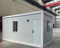 Maison conteneur préfabriquée à assemblage rapide pour bureau, appartement, abri d'équipement, atelier - Alimentée à l'énergie solaire
