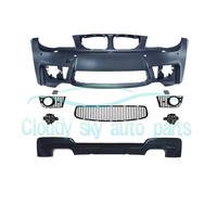 Kits carrosserie E82 E87, mise à niveau E E, pare-chocs avant style M avec calandre et feux antibrouillard pour Série 1 E82 E87 2008 2009 2011