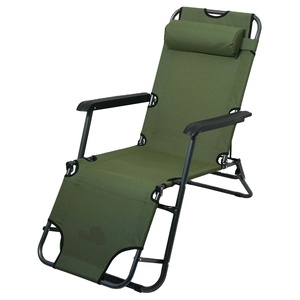 Chaise longue de terrasse portable en métal grillagé, imperméable, pour extérieur, <span class=keywords><strong>plage</strong></span>, réglable, zéro gravité, pliable, pour cour - Product Image 1