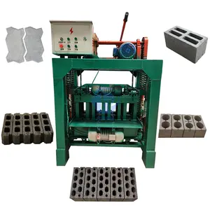 Semi Automatic Hollow Concrete Block Making Machine Price For Sale Fly Ash Cement Cinder Brick Making Machine