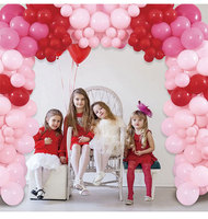 Kit d'arche de ballons rose écologique pour fête, ballons métalliques chromés rose doré, guirlande pour remise de diplôme, Halloween, anniversaire