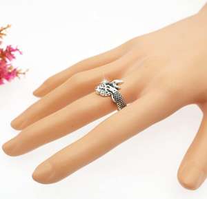 Anillo de Sirena Plateado Antiguo, Anillo de Nymph Siren para <span class=keywords><strong>Mujer</strong></span>, Joyería, Regalo - Product Image 5