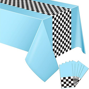 Disposable Plastic Printed Modern Car Birthday Racing Decoration <b>Tablecloth</b> for Children's Boy Theme Party - Product Image 1