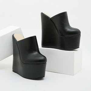 2024 New Simple Classic Comfortable 16cm High Wedge <b>Sandals</b> for Women - Product Image 6