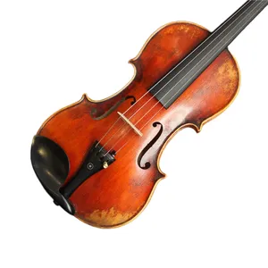 Violino 4/4 Copia Stradivari 1716 Realizzato a Mano con Ponticello Aubert, Arco in Pernambuco, Tono Risonante e Chiaro, con Custodia - Product Image 3