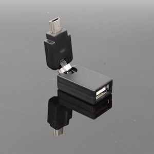 360 gradi di rotazione Mini 5pin USB maschio <span class=keywords><strong>a</strong></span> USB 2.0 femmina OTG adattatore <span class=keywords><strong>convertitore</strong></span> per auto <span class=keywords><strong>MP3</strong></span> porta USB musica - Product Image 4