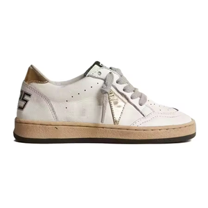 Luxury Designer <b>White</b> Goose Sneakers Comfortable Board <b>Shoes</b> Flat Genuine <b>Leather</b> <b>Shoes</b> Golden Dirty Casual Walking Style <b>Shoes</b> - Product Image 2