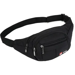 Échantillon gratuit Sac banane tendance personnalisé imprimé pour les sports de plein air Course à pied Ceinture de poitrine latérale avec fermeture éclair - Product Image 1