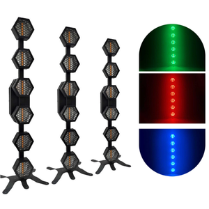 6*50W LED RGB 3 en 1 Lumière linéaire vintage Par DMX512 Lumière <span class=keywords><strong>de</strong></span> fond <span class=keywords><strong>de</strong></span> scène rétro pour DJ Concert Fête Mariage Discothèque - Product Image 5