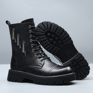 Botas de Negocios de Piel de Vacuno Genuina para Hombre, Listas para el Invierno - Zapatos de Vestir Formales, Forro Cálido para Clima Frío, Uso en la Oficina - Product Image 4