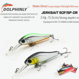 <span class=keywords><strong>Leurre</strong></span> Minnow à Lèvre Longue Ultraléger, Flottabilité Lente, Suspension, Plongée Profonde, Coulée dans Toute la Colonne d'Eau, pour Bass et Poisson Mandarin - Product Image 2