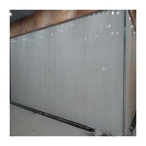 Puerta plegable de acordeón de PVC y aluminio para decoración de interiores, de fábrica en China