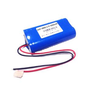 KXD şarj edilebilir düz pil paketleri 3.7v 1S2P 4000mah 4200mah 4400mah Li Ion pil paketi ile 2 tel 3 tel Mp3 çalar için - Product Image 2