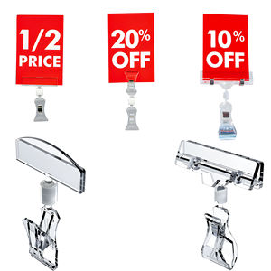 Custom Clipss Price Tag Holders Sign <b>Clips</b> PVC Price Holder for Electronics Store Shelf Label Wholesale - Product Image 2