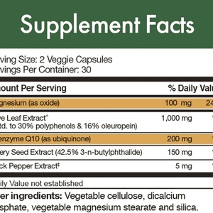 Suplemento de Hoja de Olivo de Marca Propia, Cápsulas de Hoja de Olivo Orgánica Natural 0 #   00 #   000 #   Cápsulas para el Apoyo Inmunológico y la Salud - Product Image 2