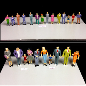 โมเดลพลาสติกขนาดเล็ก รูปคน งานฝีมือ โมเดลสถาปัตยกรรมจิ๋ว โครงสร้างมนุษย์หลากสีสัน สำหรับการสื่อสาร - Product Image 5