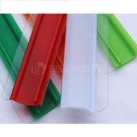 Porte-étiquettes de données en PVC transparent, bande de support d'étiquettes de prix en plastique pour étagère