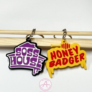 Nhà máy trực tiếp giá thấp PVC Keychain không thấm nước và bền <span class=keywords><strong>carton</strong></span> Anime nhân vật cao su Móc chìa khóa - Product Image 2