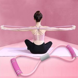Trọng Lượng Nhẹ 8 Hình Nữ Tập Thể Dục Yoga Kháng Ban Nhạc Đàn Hồi TPE Chất Liệu Kéo Sợi Dây Thừng Và Trở Lại Căng Ban Nhạc - Product Image 3