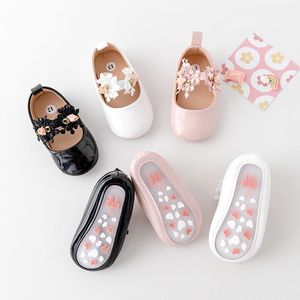 Chaussures pour tout-petits respirantes pour bébés filles, couleur unie, design princesse avec fleur en dentelle et bande élastique - Product Image 6