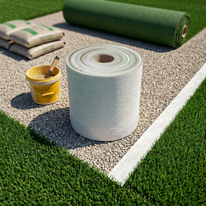 Cinta de Unión para Césped <span class=keywords><strong>Artificial</strong></span>, 30 cm x 100 m, Blanca, Impermeable, para Instalación de Césped <span class=keywords><strong>Artificial</strong></span> en Interiores y Exteriores - Product Image 2
