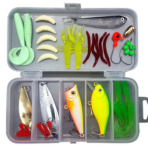 Kit de pêche personnalisable, <span class=keywords><strong>complet</strong></span>, leurres souples, cuillère, minnow, grenouille, popper, crankbait, leurre de pêche mixte, ensemble combiné - Product Image 6