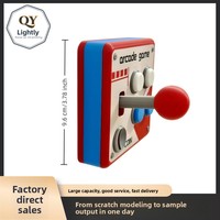 Panneau de commande rétro type 86 pour borne d'arcade, décoration créative pour salle de jeux, joystick, décoration de salle de jeux, commande simple, matériau PLA QY-2985