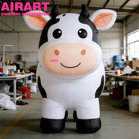Ballon de vache géante gonflable de nouvelle conception pour réunion d'échange, ballon de vache gonflable, jouet de vache gonflable