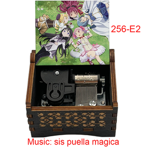 Boîte à musique vintage en bois souvenir carrée Puella <span class=keywords><strong>Magica</strong></span>, Puella Magi <span class=keywords><strong>Madoka</strong></span> <span class=keywords><strong>Magica</strong></span> pour la décoration de la maison, cadeaux pour enfants et familles - Product Image 5