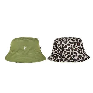 Tùy Chỉnh Bảo Vệ Brim Xô Mặt Trời Hat Cho Nam Giới Và Phụ Nữ Leopard Thiết Kế Ngư Dân Câu Cá Hat