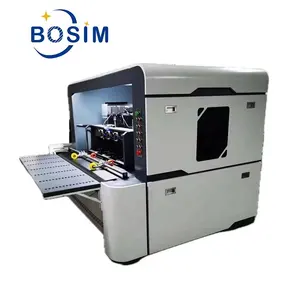Bosim - Impressora de papelão ondulado de alta velocidade, impressora digital multicolorida de passagem única para fabricação de caixas de papelão