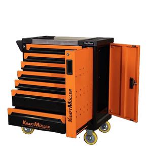 निर्माता औद्योगिक रोलिंग उपकरण कैबिनेट ट्रॉली-7-दराज धातु भंडारण कैस्टर के साथ, अनुकूलन योग्य ओएम. - Product Image 4