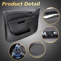 Nouveau panneau de porte avant gauche côté conducteur KEDO compatible avec les modèles Chevrolet Tahoe/Silverado/Suburban/GMC Yukon/Sierra 2010-2014