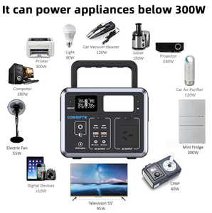 Portable 300W 288wh <b>Mobile</b> Power Station Outdoor Solar Energy Storage Pure Sine Wave MPPT <b>Battery</b> 300 Pure Sine Wave Power Stati - Product Image 2