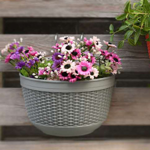 Plantador colgante artificial cestas <span class=keywords><strong>de</strong></span> riego Riego Jardín planta <span class=keywords><strong>de</strong></span> interior al aire libre balcón pared ronda maceta <span class=keywords><strong>de</strong></span> plástico - Product Image 6