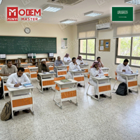 MINYI LEO Mobilier de bibliothèque et de bureau scolaire pour l'Arabie Saoudite, pour la conception de salles de classe, ensemble table et chaise pour étudiants, ensemble bureau et chaise pour étudiants