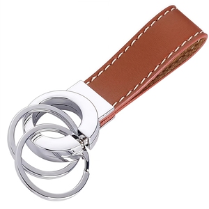 Wholesale Logo Plain Key Holder Ring Chain <strong>Leather</strong> Keychain Luxury Metal Key Holder Genuine <strong>Leather</strong> Keychain <strong>Keyring</strong> - Product Image 3