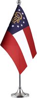 Expédition rapide, nouveau drapeau et bannière de l'État de Géorgie, 100% polyester américain, 3*5 pieds