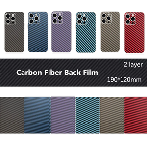 Pegatinas decorativas universales de fibra de carbono personalizadas para máquina de corte de <span class=keywords><strong>película</strong></span> protectora de pantalla de iPhone 17 Pro Max - Product Image 2