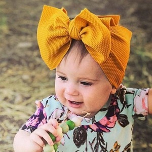 Go Party-Diadema Anudada de Nailon <span class=keywords><strong>para</strong></span> Niños y Niñas, Accesorios <span class=keywords><strong>PARA</strong></span> EL Cabello <span class=keywords><strong>con</strong></span> Lazo Grande, Color Sólido - Product Image 2