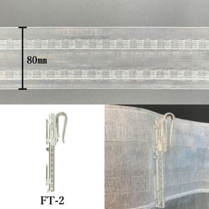 Le système de rail de vague prêt à l'emploi comprend un crochet de ruban adhésif pour accessoire de rideau - Product Image 6