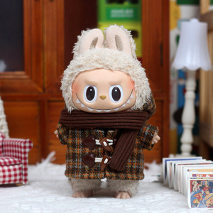 Labyrinth <b>Doll</b> Clothes Hooded Horn Coat With Scarf For 8 13 Years Unisex Vinyl <b>Doll</b> Outfit Zhejiang Made - Product Image 2