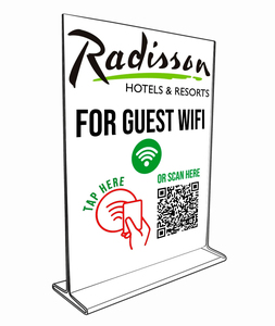 Exhibidor de Mesa Acrílico NFC Personalizado, Conexión por Sencillez de un Toque para Reseñas de <span class=keywords><strong>Google</strong></span>, Redes Sociales y Menús, Soporte de Código QR Colorido para Negocios - Product Image 3