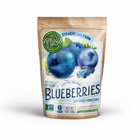 Op maat gemaakte, hersluitbare voedselverpakking, staande pouch met ritssluiting, kraft ziplock zak voor noten, snacks en gedroogd fruit.