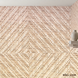 Verifizierter Hersteller Papyrus-Papiergewebe Wandverkleidung Diagonale Köper-Tapete Tapioka Neutrale Stroh-Abdeckrolle - Product Image 2